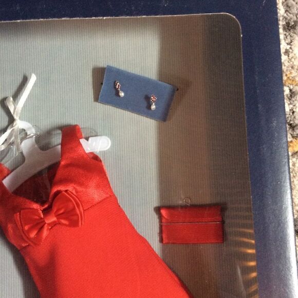 FRANKLIN MINT PRINCESS DIANA RED COCKTAIL DRESS! - Picture 4 of 4